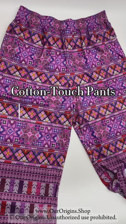 IU MIEN Ethnic Women’s Cotton-Touch Capri Pants – Soft, Comfortable & Stylish