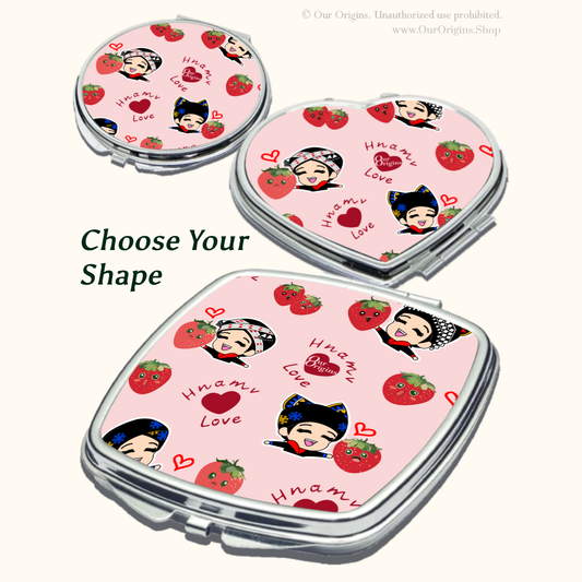 IU MIEN Compact Mirror - Strawberry Blush