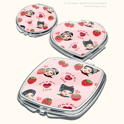 IU MIEN Compact Mirror - Strawberry Blush